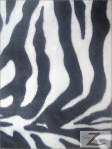 White/Black Big Strip Velboa Zebra Animal Short Pile Fabric / By The Roll - 25 Yards Cheap Browse