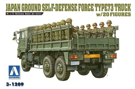 Aoshima 1209 1/72 JGSDF TYPE73 TRUCK W/20 INFTRY FIGS Buy Cheap Great Deals