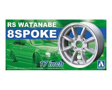 Aoshima 5243 1/24 RIMS & TIRES "WATANABE 8SPOKE 17" Reliable Cheap Online