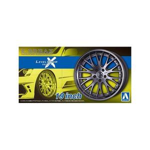 Aoshima 06115 1/24 K-Break Level Over Delta X 19-Inch - Wheels and Tires (2 Pairs) Low Pice For Sale