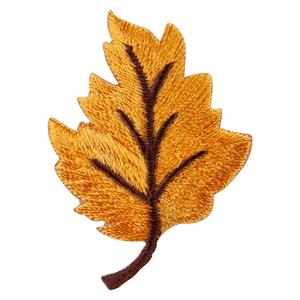 Orange Fall Leaves Iron on Embroidered Patch Excellent Online