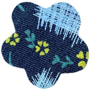 Bloem Denim Spijkerstof Strijk Embleem Patch Geel Cheap Wholesale