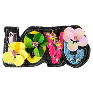 Flower Power Love Tekst Op Naai Fashion Part Patch Outlet Buy