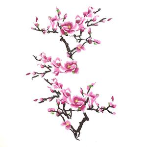 Magnolia Bloesem tak Opnaai Embleem Patch Set Outlet Manchester Great Sale