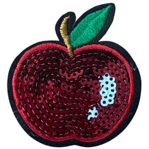 Appel Fruit Paillette Strijk Embleem Patch Cheap Newest