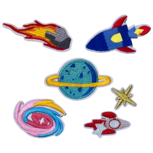 Astronaut Ster Planeet Meteoor Ufo Ruimtevaart Strijk Patch Set 6 Stuks Cheap Sale Finishline