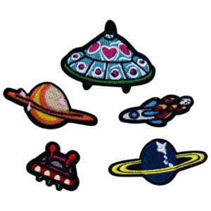 UFO Planeten Strijk Patch Set Free Shipping Low Shipping