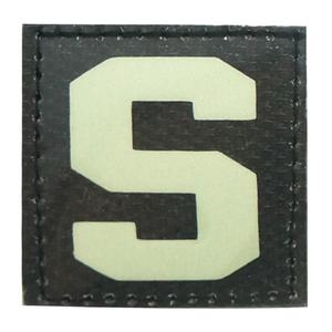 BIG LETTER S GITD PATCH - GLOW IN THE DARK Marketable Cheap Pice