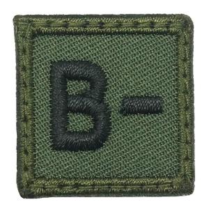 HGS BLOOD GROUP 1" PATCH, B- (OD GREEN) Outlet View