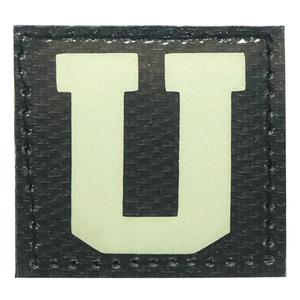BIG LETTER U GITD PATCH - GLOW IN THE DARK Discount Supply