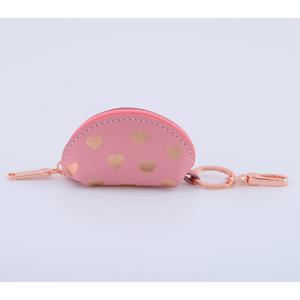 KEYRING PURSE ROSE GOLD HEARTS Online