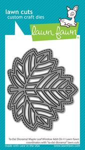 Lawn Fawn - Ta-Da! Diorama! Maple Leaf Window Add-On Pre Order For Sale
