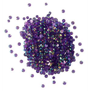 Buttons Galore - Crystalz Clear Flat Back Gems Plum Free Shipping 2025 Unisex