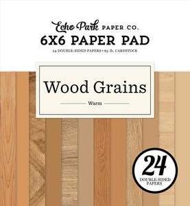 Echo Park - Warm Wood Grains Paper Pad 6x6" Sast Sale Online