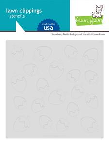 Lawn Fawn - Strawberry Fields Background Stencils (4pcs) Supply