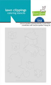 Lawn Fawn - Unicorn Sparkles Coloring Stencils Discount Low Pice