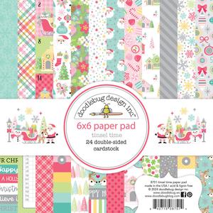 Doodlebug Design - Tinsel Time Paper Pad 6x6" Clearance Great Deals