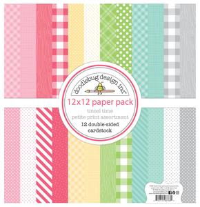 Doodlebug Design - Tinsel Time Petite Prints Assortment Pack 12x12" Reliable Cheap Online