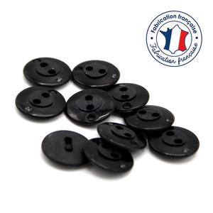 Lot de 10 boutons noirs, 15mm Cheap Big Sale