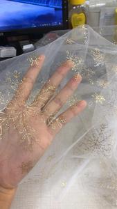 Gold snowflake tulle Clearance Online Online