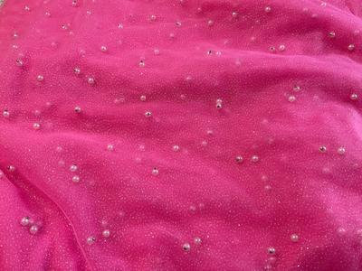 Pearls with light sparkle glitter bright pink Outlet With Paypal Order