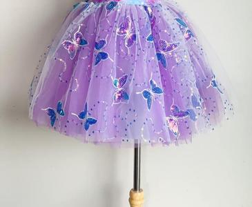Blue Sequin Butterfly on Soft Tulle Outlet Clearance Store