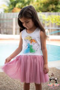 Gold Glitter on Pastel Pink Tulle Cheap Best Place