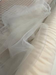 Ivory Solid Tulle Outlet Sale Online