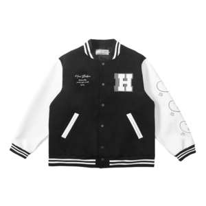 Embroidered Broken Hearts Varsity Jacket For Sale Sale Online