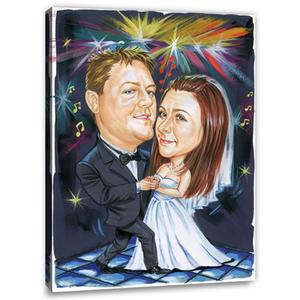 Karikatur zeichnen lassen - Tanzendes Hochzeitspaar (cju285) Online Online Free Shipping