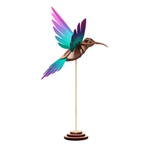 Trophe Origami Colibri Vert & Violet Original Cheap Online