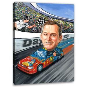 Karikatur zeichnen lassen - Rennfahrer mit Speed (cju286) Inexpensive