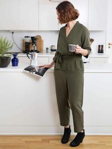 V-Neck Jumpsuit Pattern- The Assembly Line Very Cheap Pice