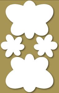 Styrofoam Figuren Set, 6-12cm - Schmetterling 2. mit Blume Outlet Clearance Store