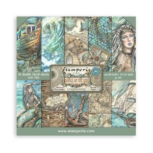 Scrapbook Papierblock 12"x12" - Songs of the sea - Maxi background selection Cheap Sale Buy
