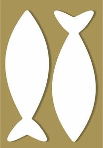 Styrofoam Figuren Set, 6-12cm - Einfache Fische Amazing Pice