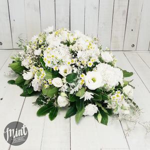 Funeral Casket Floral Arrangement - Neutral Sale Extremely