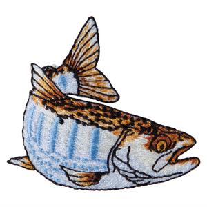 Striped Trout Fish Iron on Patch Geniue Stockist Online