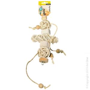 Avi One Rattan Balls, Wooden Beads & Pumice 33cm Discount Best