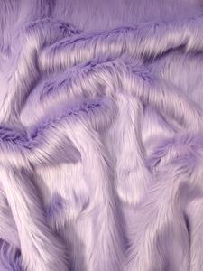 Faux Fake Fur Solid Shaggy Long Pile Fabric / Lavender / 15 Yard Bolt Free Shipping Order