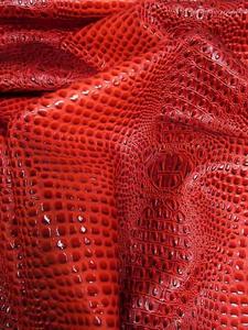 Dragon Red (New Lot) Florida Gator 3D Embossed Vinyl Fabric / Sold By The Yard Purchase Sale Online