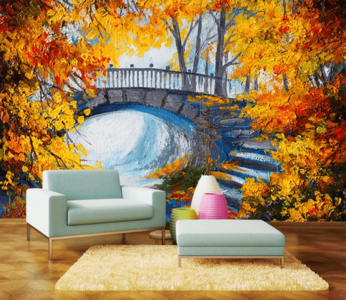 3D Autumn Maple Bridge 1005 Enjoy Online