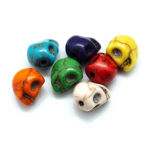 Synthetic Turquoise Skull Bead 10mm x 9mm x 8mm Low Shipping Fee Online