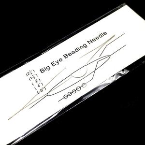 Stainless Steel Collapsible Big Eye Beading Needles 125mm x 0.3mm Discount For Sale