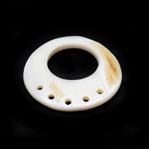Round Mother of Pearl Pendant Connector 35mm Outlet Discount Sale
