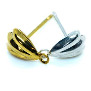 Shell Earring Stud Post With Closed Loop 8mm x 5mm Sale Exclusive