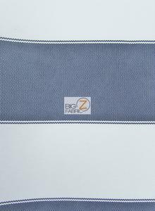 2 Tone Stripe Deck Canvas Outdoor Waterproof Fabric Fabric / Navy/White / Sold By The Yard Closeout!!! Free Shipping Limited Edition