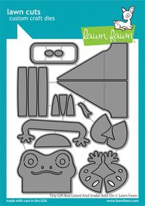 Lawn Fawn - Tiny Gift Box Lizard And Snake Add-On Clearance Geniue Stockist