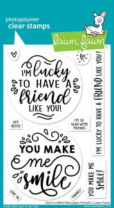 Lawn Fawn - Give It A Whirl Messages: Friends Buy Cheap Pice