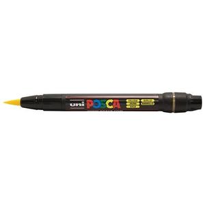 Uni Posca Paint Marker, Brush Tip, PCF-350, Yellow, 0.1-1.0mm Outlet Manchester